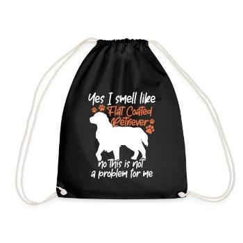 , je sens le Flat Coated Retriever - Sac de sport léger - noir - Devant