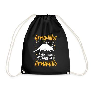 Armadillo I'm an Armadillo Armadillo - Drawstring Bag - black - Front