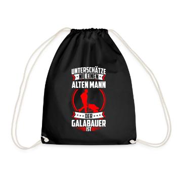 Vieil homme le paysagiste paysagiste est paysagiste - Sac de sport léger - noir - Devant