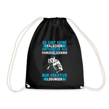 Fahrzeuglackierer keine falsche Antwort Lackierer - Drawstring Bag - black - Front