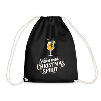 Rempli d’ de Noël - Sac de sport léger - noir - Devant