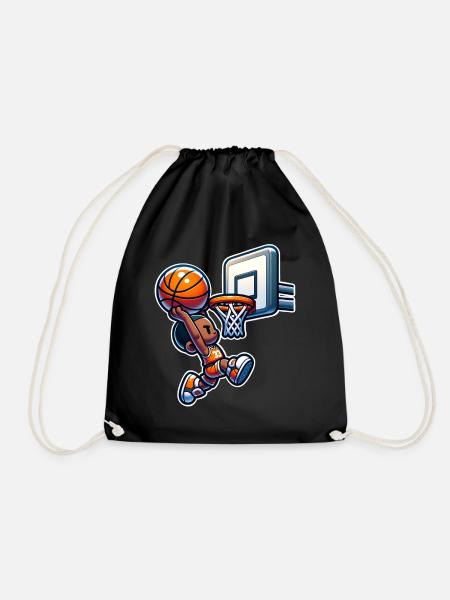 Dunking de basket-ball - Sac de sport léger - noir