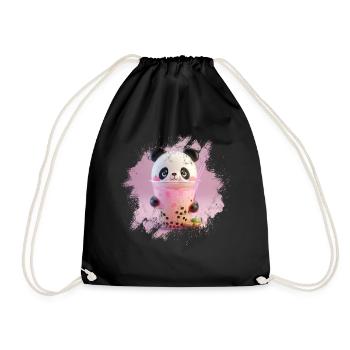 Thé à bulles Boba BubbleTea Kawaii Japan Tea Kpop - Sac de sport léger - noir - Devant