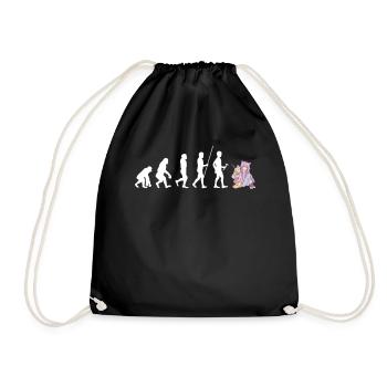 Bubble Tea Boba BubbleTea Kawaii Japan Tea Kpop - Drawstring Bag - black - Front