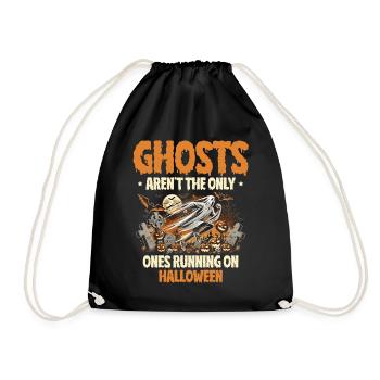 Halloween isn't just ghosts, cardio - Drawstring Bag - black - Front