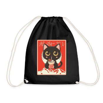 Thé à bulles Boba BubbleTea Kawaii Japan Tea Kpop - Sac de sport léger - noir - Devant