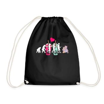 Bubble Tea Boba BubbleTea Kawaii Japan Tea Kpop - Drawstring Bag - black - Front