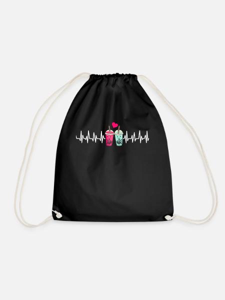 Bubble Tea Boba BubbleTea Kawaii Japan Tea Kpop - Turnbeutel - Schwarz