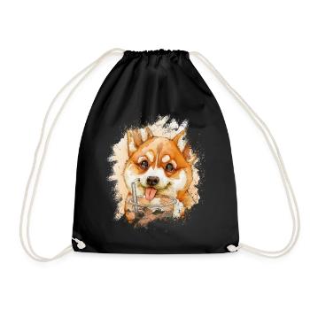 Bubble Tea Boba BubbleTea Kawaii Japan Tea Kpop - Drawstring Bag - black - Front