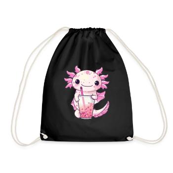 Thé à bulles Boba BubbleTea Kawaii Japan Tea Kpop - Sac de sport léger - noir - Devant