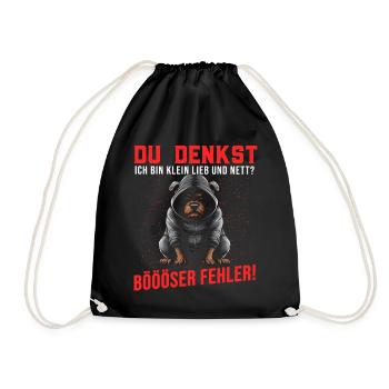 Chien Tshirt Drôle Drôle Humour Sarcasme Bureau - Sac de sport léger - noir - Devant
