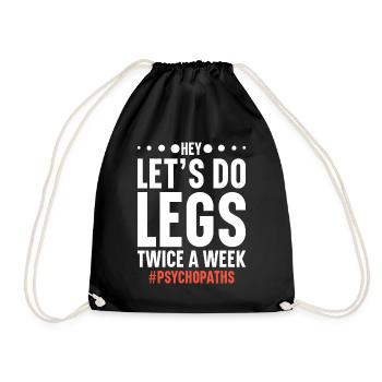 Entraîneur de fitness Haltérophilie GYM Musculation - Sac de sport léger - noir - Devant