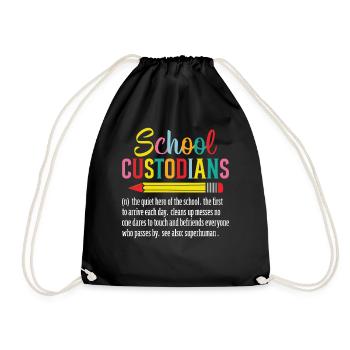 Gardiens d’école Définition drôle Nettoyeur - Sac de sport léger - noir - Devant