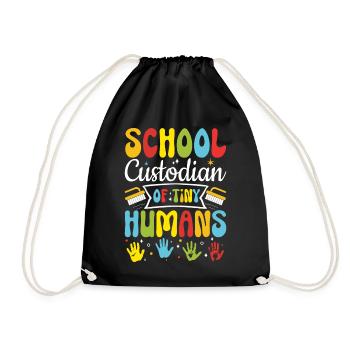 Gardien D’école De Minuscules Humains Drôle Concierge - Sac de sport léger - noir - Devant
