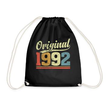Original 1992 Drôle 32e anniversaire Rétro Trente - Sac de sport léger - noir - Devant