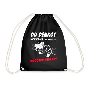 Monkey Tshirt Funny Funny Humor Sarcasm Office - Drawstring Bag - black - Front