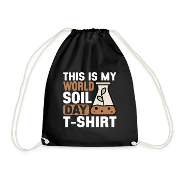 Bodenwissenschaftler Science du sol - Sac de sport léger - noir - Devant