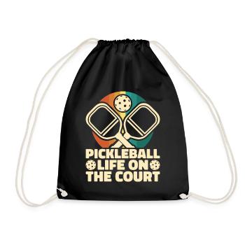 Joueur de Pickelball Pickelball Chauve-souris Pickelball - Sac de sport léger - noir - Devant