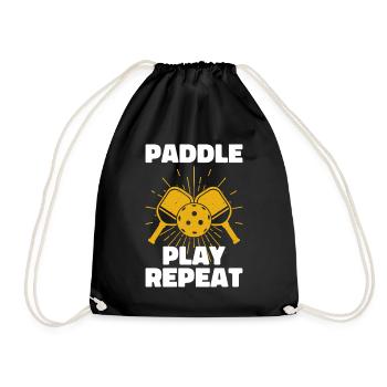 Joueur de Pickelball Pickelball Chauve-souris Pickelball - Sac de sport léger - noir - Devant