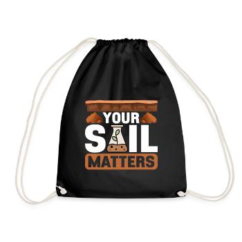 Bodenwissenschaftler Soil Science - Drawstring Bag - black - Front