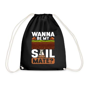 Bodenwissenschaftler Soil Science - Drawstring Bag - black - Front