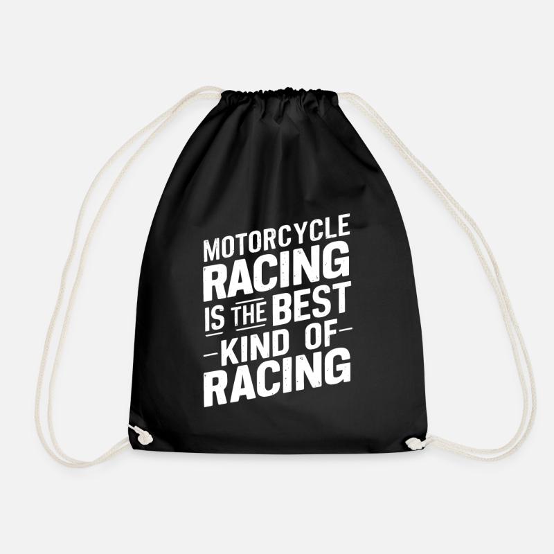 La course de motos est le meilleur type de course - Sac de sport léger - noir