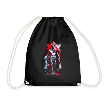 Marcus Aurelius Portrait - Drawstring Bag - black - Front