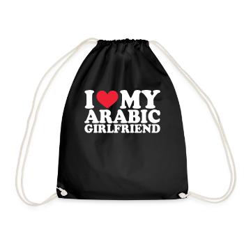 Girlfriend Girlfriend Relationship Couple Love - Drawstring Bag - black - Front