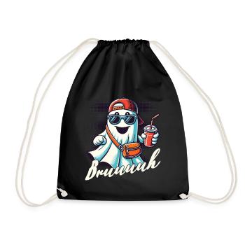 Scary Halloween Ghost Broth - Drawstring Bag - black - Front