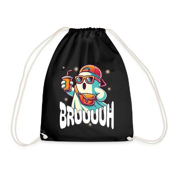 Scary Halloween Ghost Broth - Drawstring Bag - black - Front