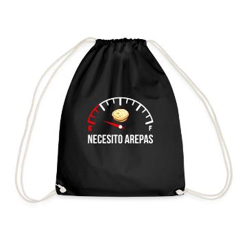 necesito arepas, venezuelan arepa - Turnbeutel - Schwarz - Vorne