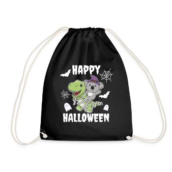 Koala Happy Halloween T-Rex Momie Costume - Sac de sport léger - noir - Devant