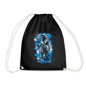 Poseidon Trident - Drawstring Bag - black - Front