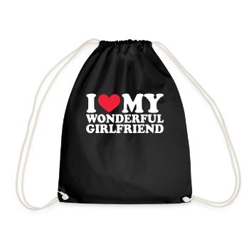 Petite amie Petite amie Relation Couple Amour Couple - Sac de sport léger - noir - Devant