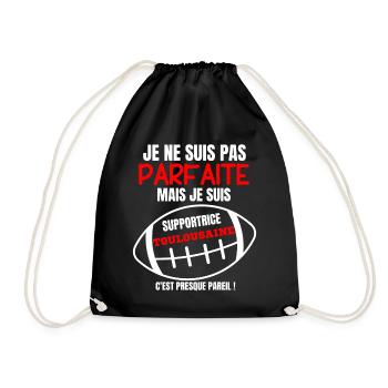 Supportrice Toulouse Parfait Rugby - Sac de sport léger - noir - Devant