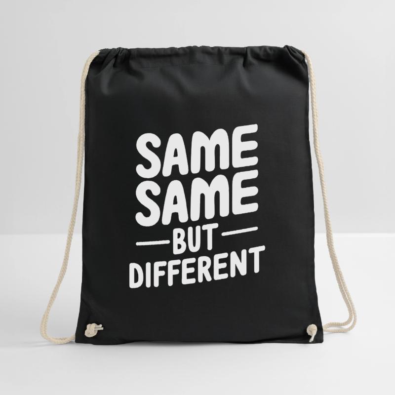 Same same but different Drawstring Bag