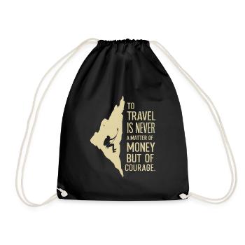 Grimpeur Voyager est une question de courage - Sac de sport léger - noir - Devant