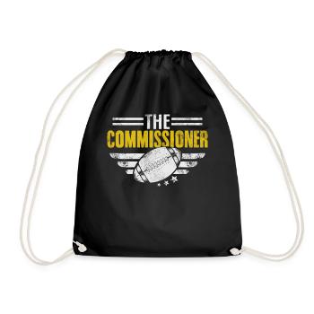Le commissaire Funny Fantasy Football FFL Draft - Sac de sport léger - noir - Devant