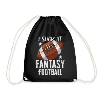 Je suis nul au repêchage du commissaire du football Fantasy - Sac de sport léger - noir - Devant