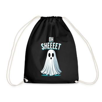 Halloween Oh Sheet Gespenst Lustig - Turnbeutel - Schwarz - Vorne