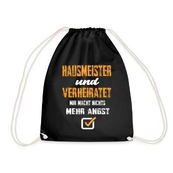 Caretaker and married I don't care anymore - Drawstring Bag - black - Front