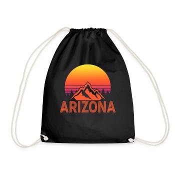 Arizona State Sedona Phoenix Grand Canyon AZ - Drawstring Bag - black - Front