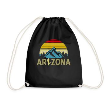 Arizona State Sedona Phoenix Grand Canyon AZ - Drawstring Bag - black - Front