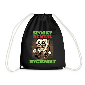 Spooky Dental Hygienist Halloween Abenteuer - Turnbeutel - Schwarz - Vorne
