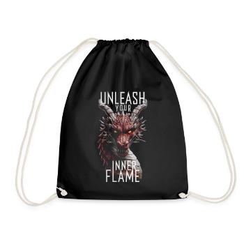 Dragon libère votre flamme intérieure - Sac de sport léger - noir - Devant