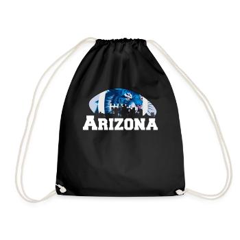 Arizona State Sedona Phoenix Grand Canyon AZ - Drawstring Bag - black - Front