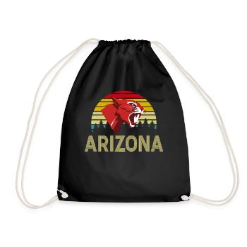 Arizona State Sedona Phoenix Grand Canyon AZ - Drawstring Bag - black - Front