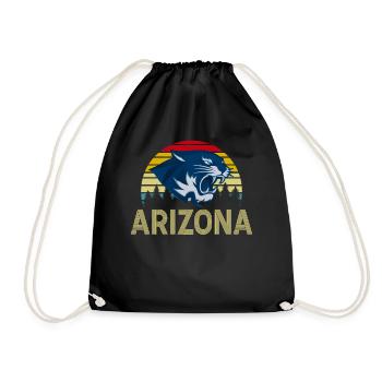 Arizona State Sedona Phoenix Grand Canyon AZ - Drawstring Bag - black - Front