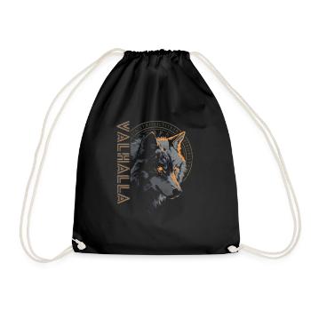 Vegvisir Wolf Runes Culture nordique Valhalla - Sac de sport léger - noir - Devant