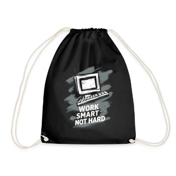 Ordinateur : Travaillez intelligemment, pas dur - Sac de sport léger - noir - Devant